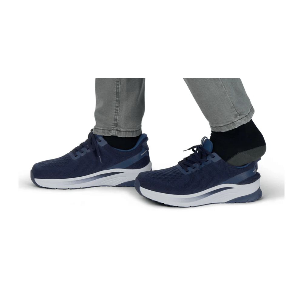 Orthofeet Men’s Tilos Hands‑Free Athletic Sneaker – Navy 20022M 5