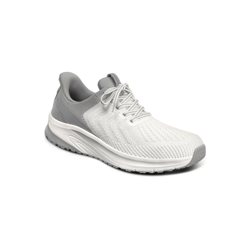Orthofeet Men’s Tilos Hands‑Free Athletic Sneaker – White 20023M 1