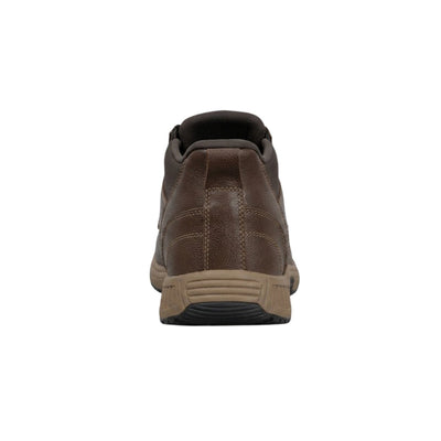 Orthofeet Men's Verno Hands-Free Slip-Resistant Leather Boot – Brown 8