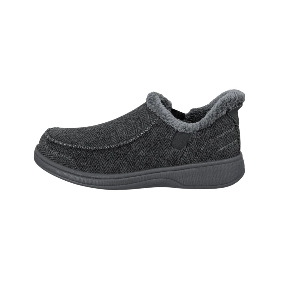Orthofeet Men’s Vito Hands-Free Slip-On Sneakers – Charcoal 3