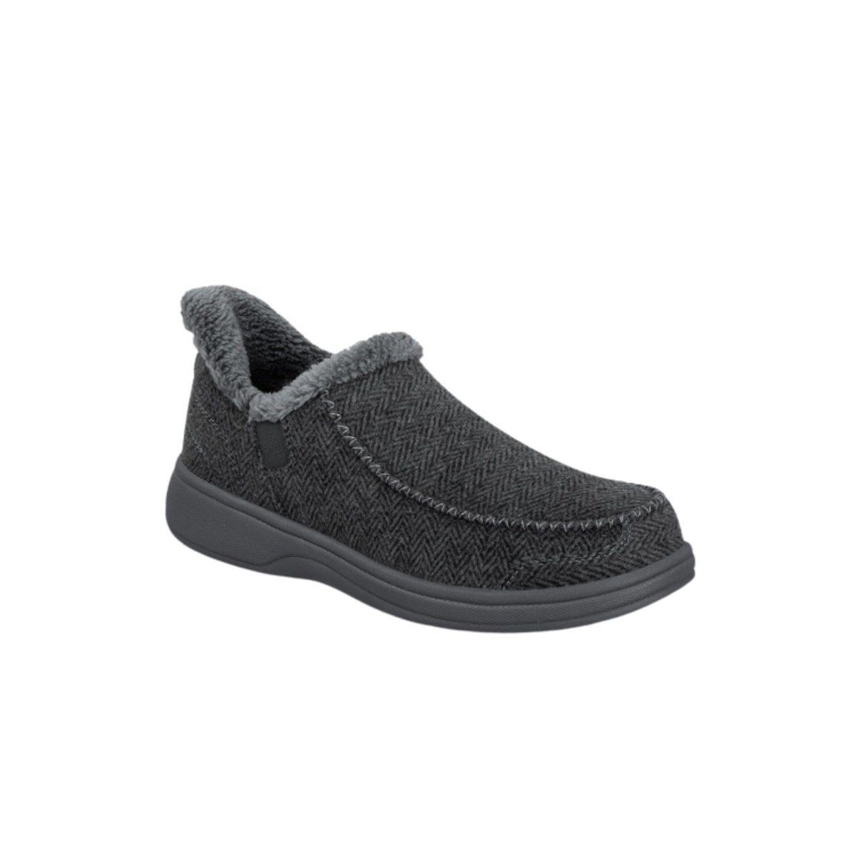 Orthofeet Men’s Vito Hands-Free Slip-On Sneakers – Charcoal 5