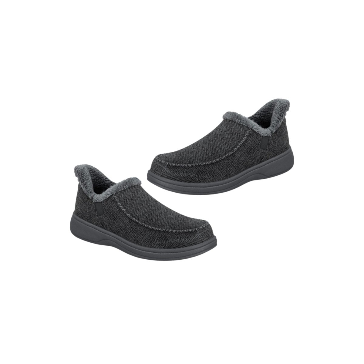 Orthofeet Men’s Vito Hands-Free Slip-On Sneakers – Charcoal 6