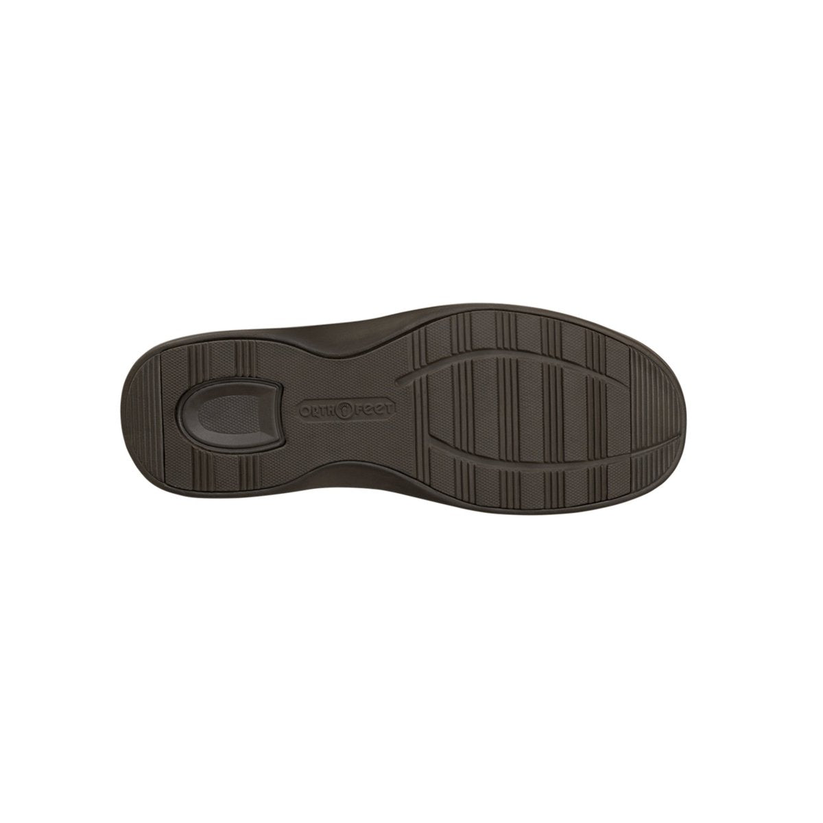 Orthofeet Men's Vito Hands-Free Suede Slipper-Shoe – Chocolate 3