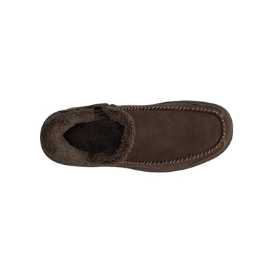 Orthofeet Men's Vito Hands-Free Suede Slipper-Shoe – Chocolate 7