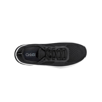 Orthofeet Race Men’s Comfort Walking Shoe - Black - Extended Capacity Sneaker 3