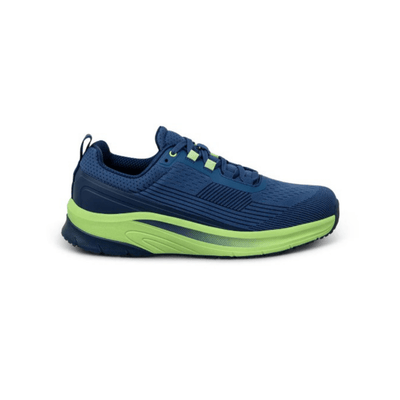 Orthofeet Race Men's Orthopedic Athletic Shoes - Navy/Green 1