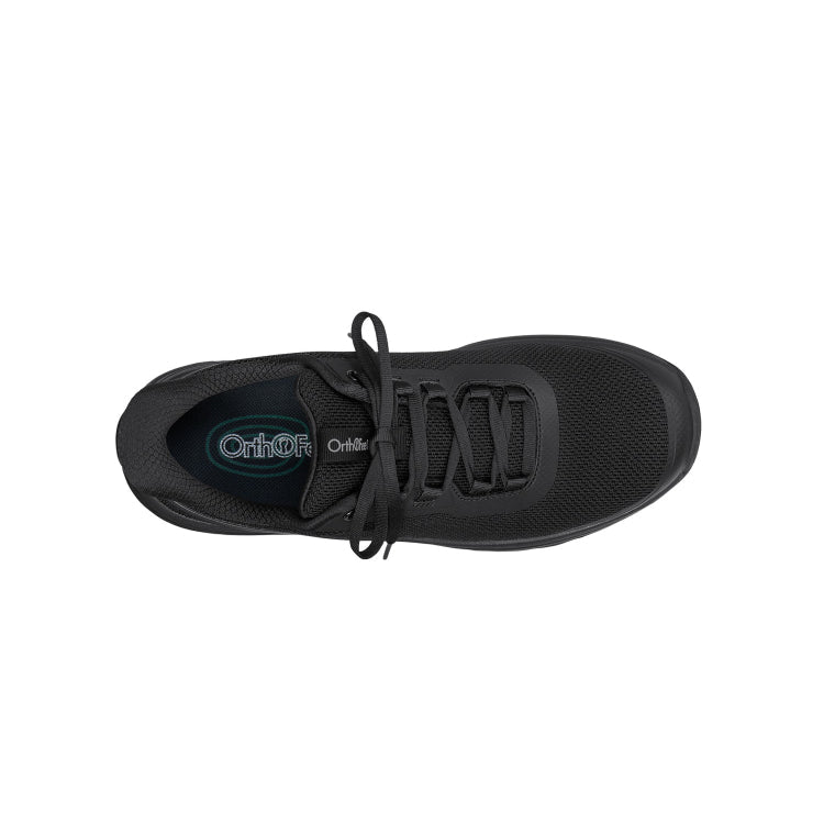 Orthofeet Shoe Journey Men’s Hands-Free Sneaker - Black/Black - Ergonomic Slip-On 4