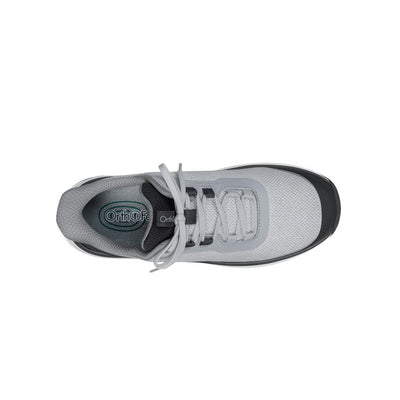 Orthofeet Shoe Journey Men’s Hands-Free Sneaker - Gray/Black - Structured Slip-On 3