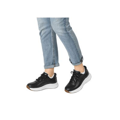 Orthofeet Stride Women's Hands - Free Leather Sneaker - Black 4