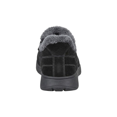 Orthofeet Vito Men's Hands-Free Suede Orthopedic Slipper Shoes - Black 8