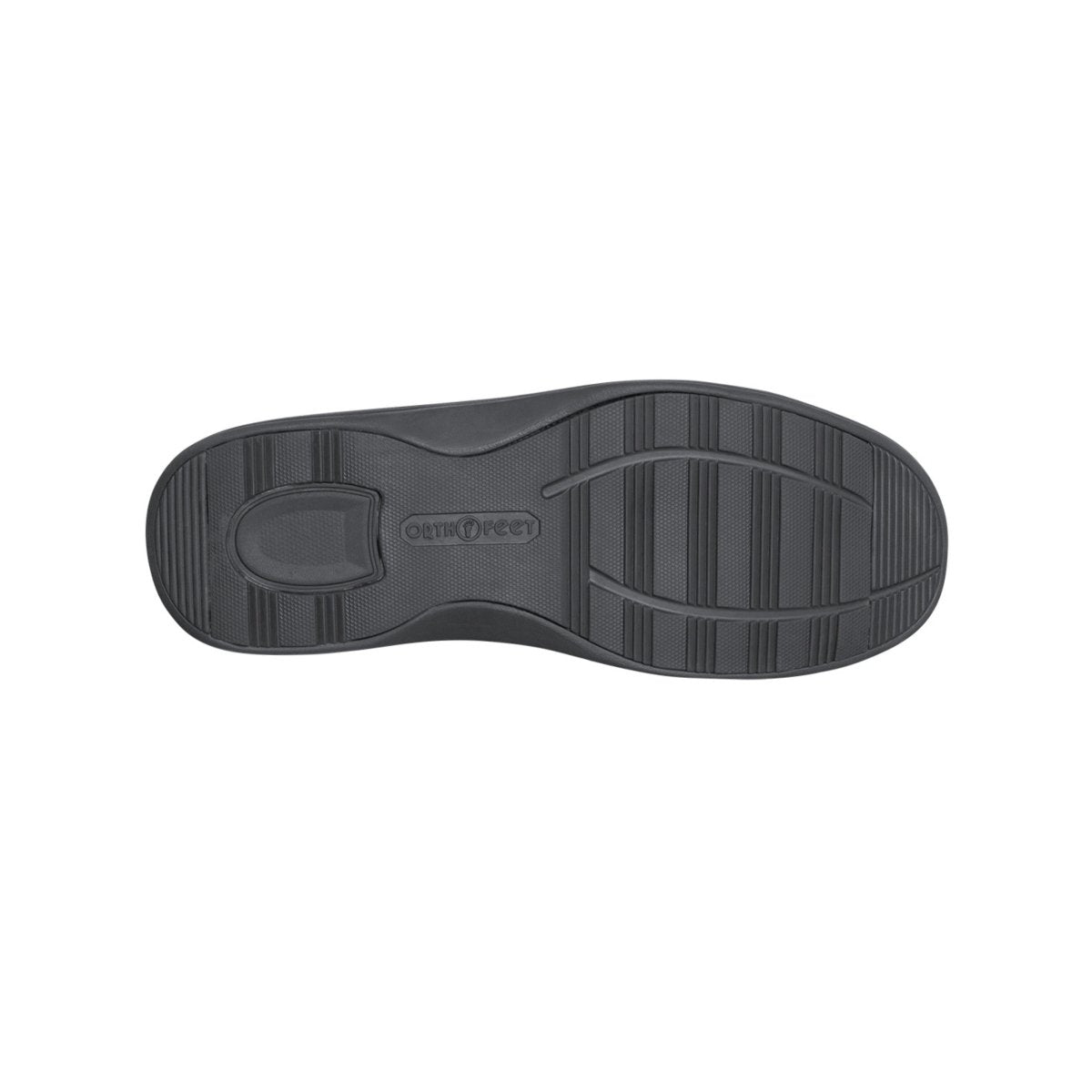 Orthofeet Vito Men's Hands-Free Suede Orthopedic Slipper Shoes - Black 2