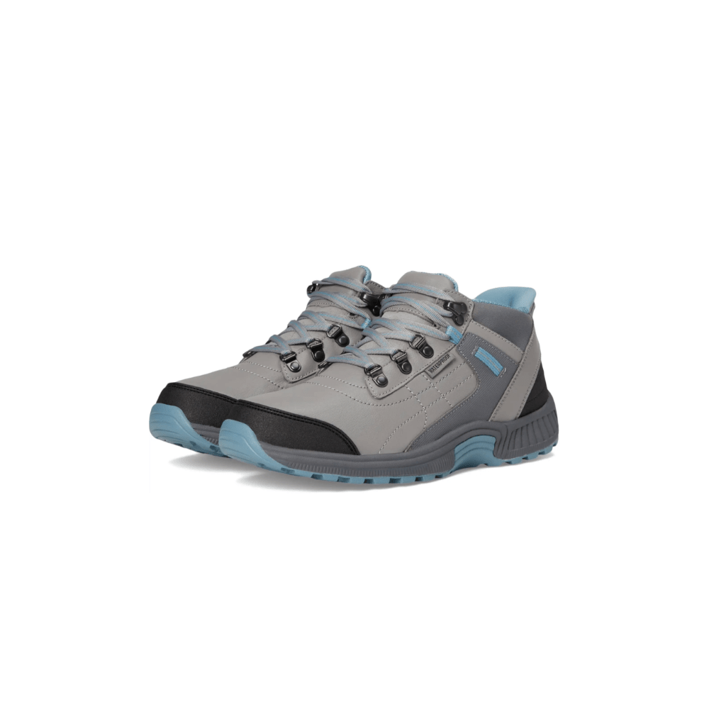 OrthoFeet Women's Carmel Hands-Free Waterproof Hiking Boot - Gray 5