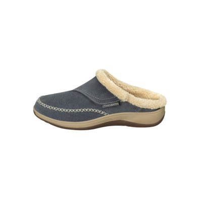 Orthofeet Women's Charlotte Orthopedic Adjustable Slippers - Gray 4