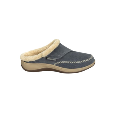 Orthofeet Women's Charlotte Orthopedic Adjustable Slippers - Gray 1