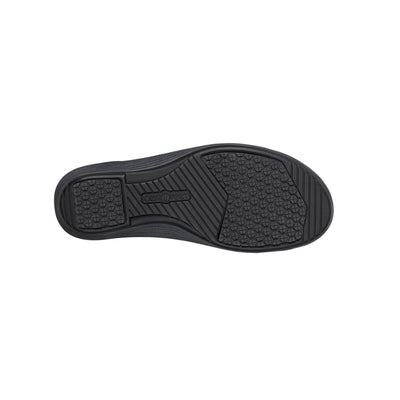 Orthofeet Women's Eleanor - Wedge Casual Oxford Shoe - Black 5