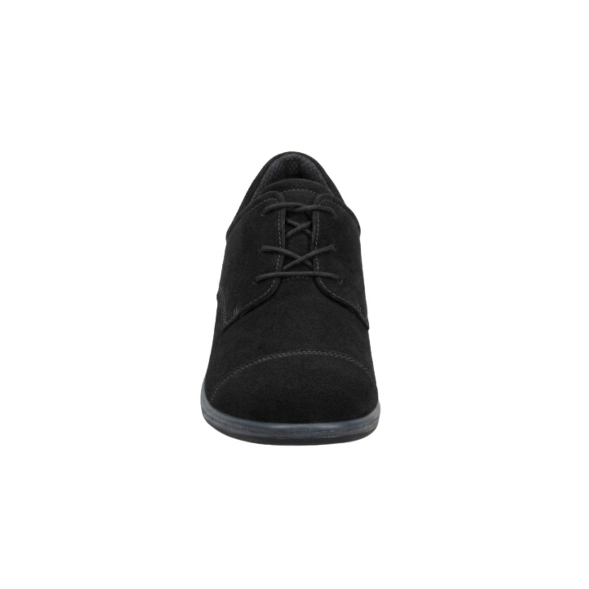 Orthofeet Women's Eleanor - Wedge Casual Oxford Shoe - Black 3