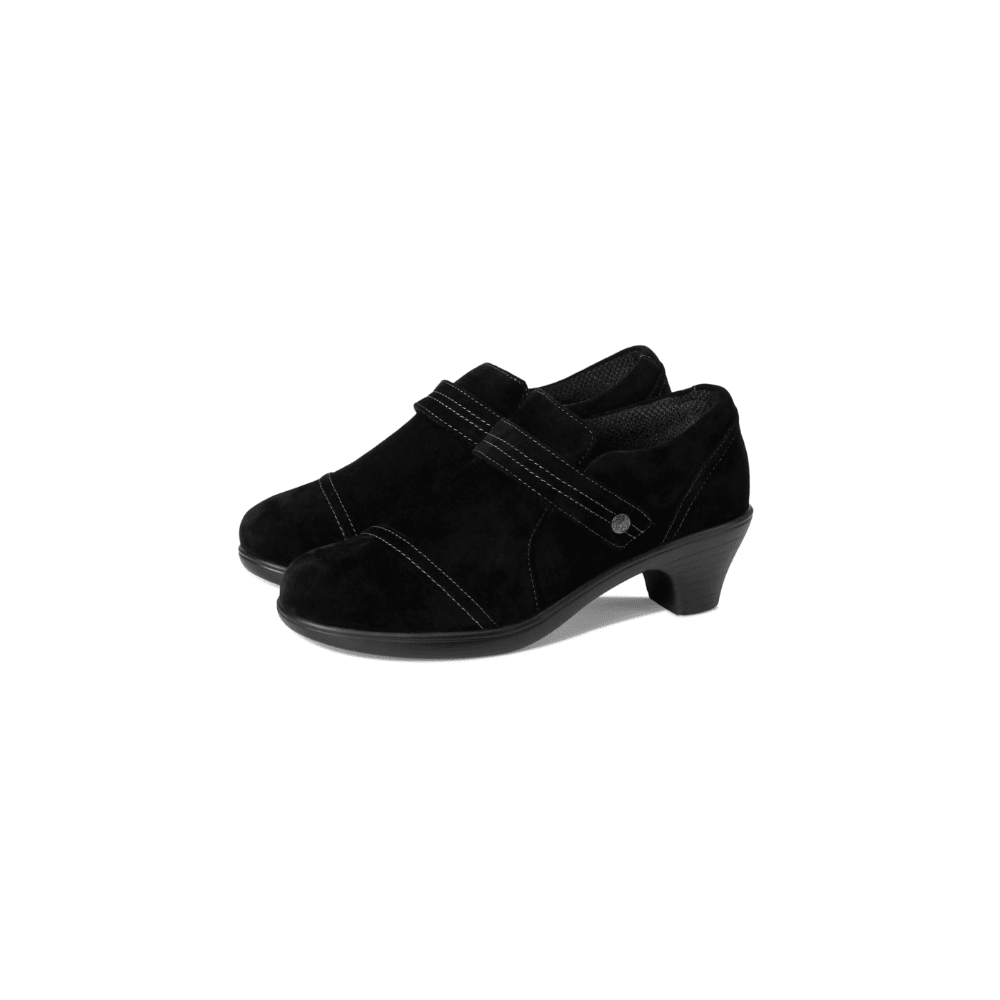 OrthoFeet Women's Eva Stretch Fabric Shoe - Black 6