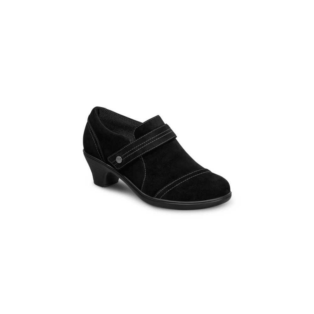OrthoFeet Women's Eva Stretch Fabric Shoe - Black 2