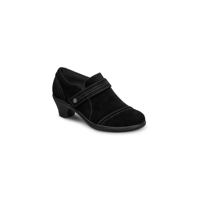 OrthoFeet Women's Eva Stretch Fabric Shoe - Black 2