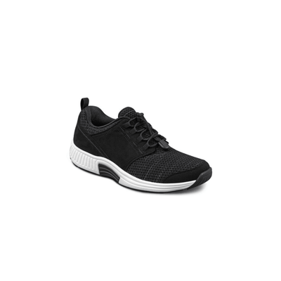 OrthoFeet Women's Francis No-Tie Sneaker - Black 4