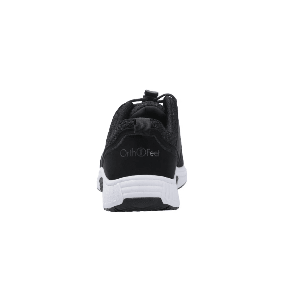 OrthoFeet Women's Francis No-Tie Sneaker - Black 3