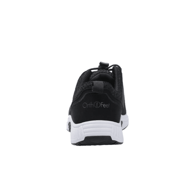 OrthoFeet Women's Francis No-Tie Sneaker - Black 3