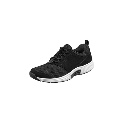 OrthoFeet Women's Francis No-Tie Sneaker - Black 5