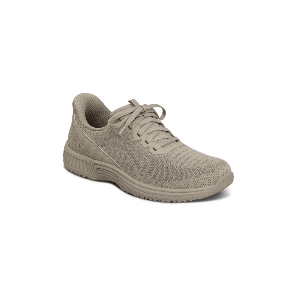 OrthoFeet Women's Kita Hands Free Athletic Sneaker - Taupe 5