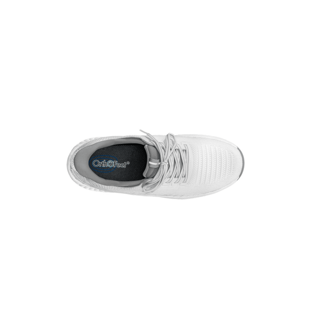 OrthoFeet Women's Kita Hands Free Sneaker - White 5