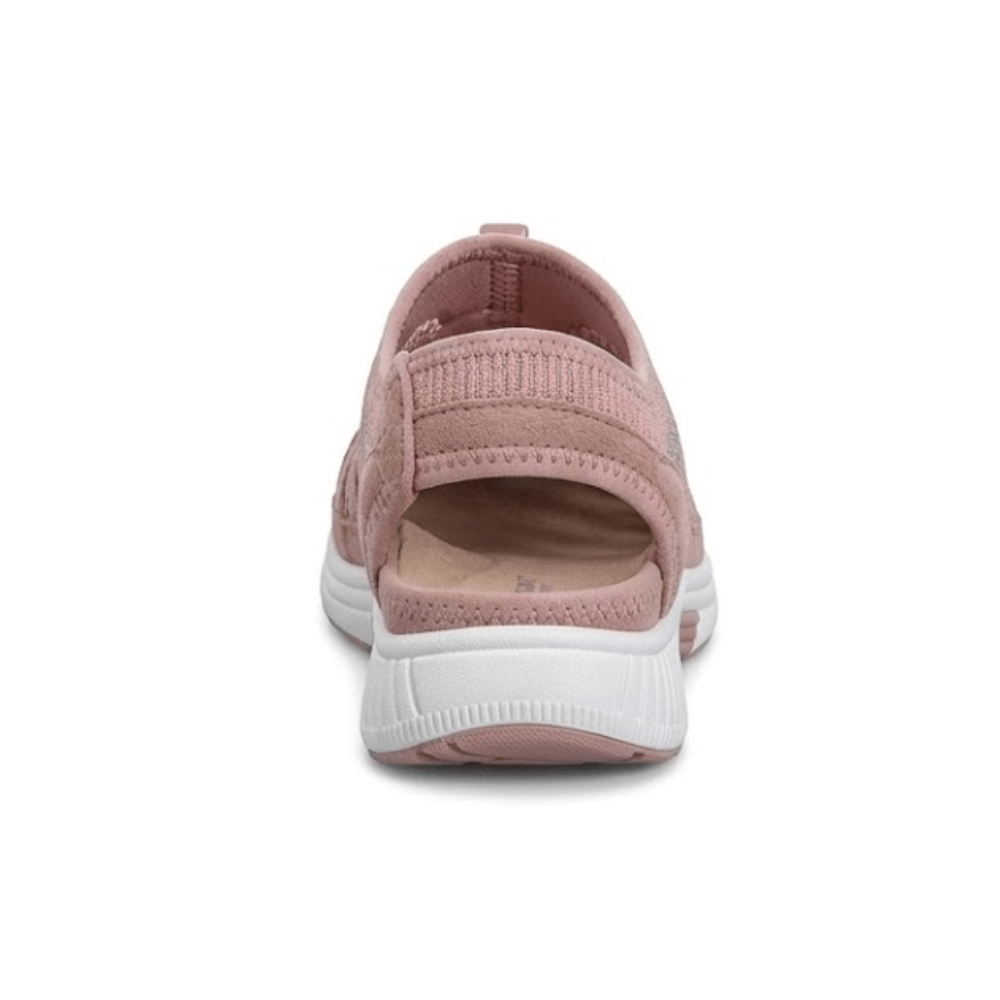 Orthofeet Women’s Laguna Adjustable Stretch No Tie Sandal Peach 4