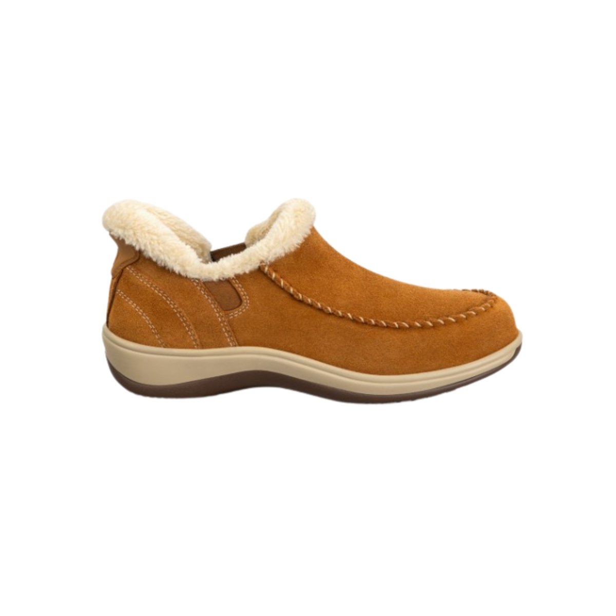 Orthofeet Women's Lorin Hands-Free Orthopedic Slipper Shoes - Camel 1