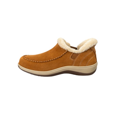 Orthofeet Women's Lorin Hands-Free Orthopedic Slipper Shoes - Camel 5