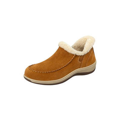 Orthofeet Women's Lorin Hands-Free Orthopedic Slipper Shoes - Camel 8