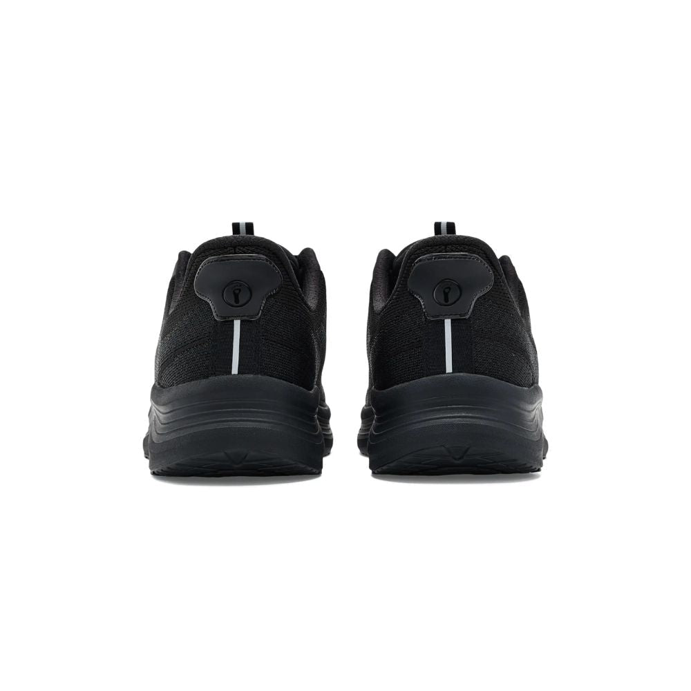 OrthoFeet Women's Nira Hands Free Sneaker - Black/Black 5
