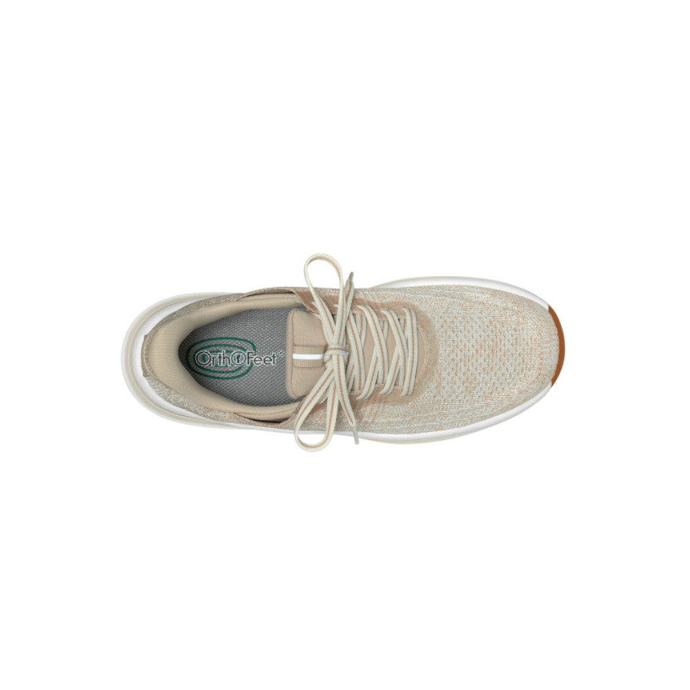 OrthoFeet Women's Nira Hands Free Sneaker - Blonde 6