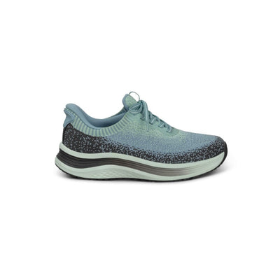 OrthoFeet Women's Nira Hands Free Sneaker - Green/Blue 1