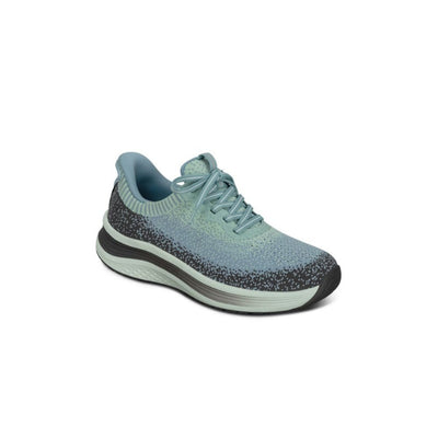 OrthoFeet Women's Nira Hands Free Sneaker - Green/Blue 4