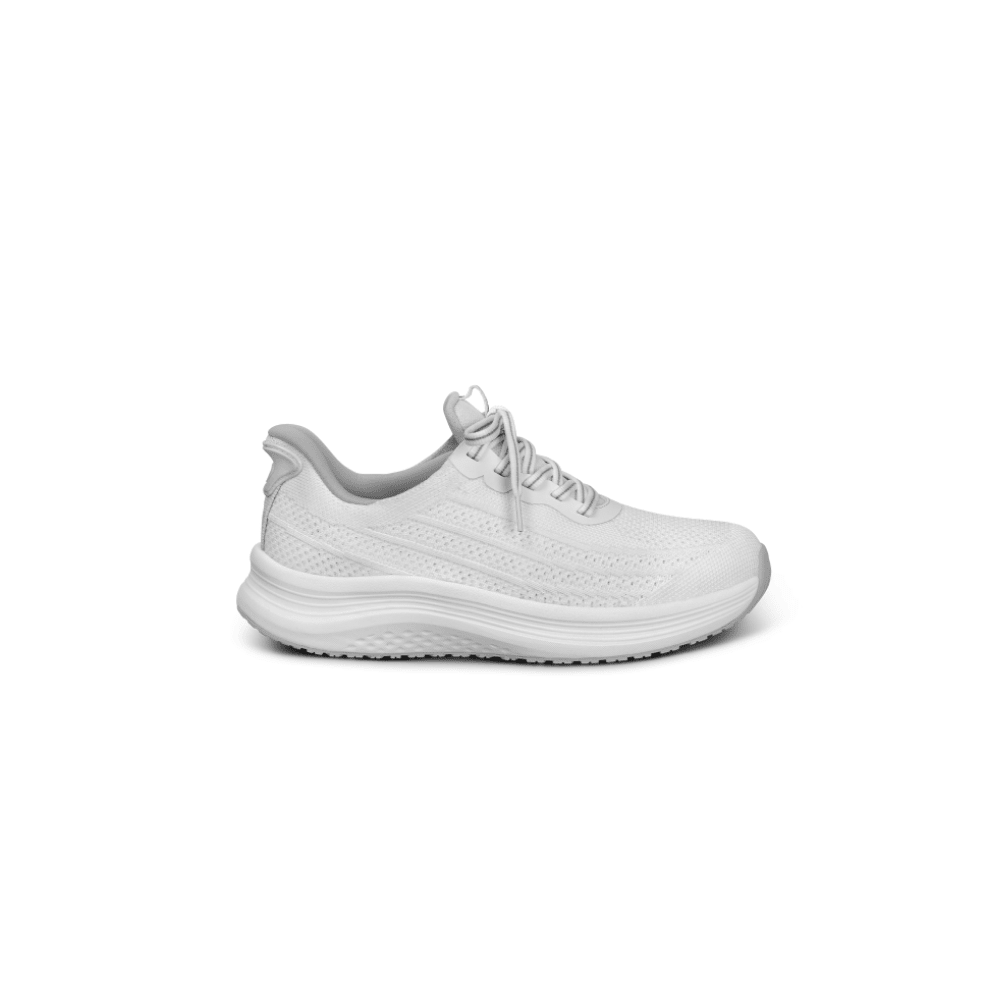 OrthoFeet Women's Nira Hands Free Sneaker - White 1