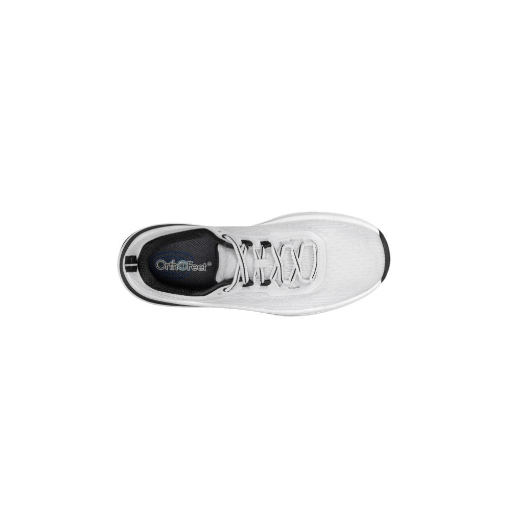 OrthoFeet Women's Relay Hands Free Sneaker - White 4