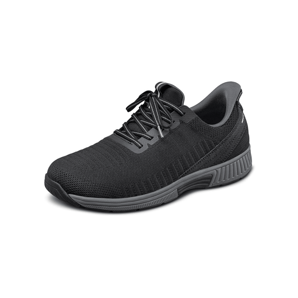 Orthofeet Yari Men's Orthopedic Walking Shoes - Black / Grey 8