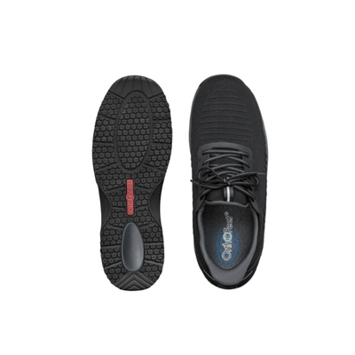 Orthofeet Yari Men's Orthopedic Walking Shoes - Black / Grey 4