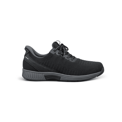 Orthofeet Yari Men's Orthopedic Walking Shoes - Black / Grey 1