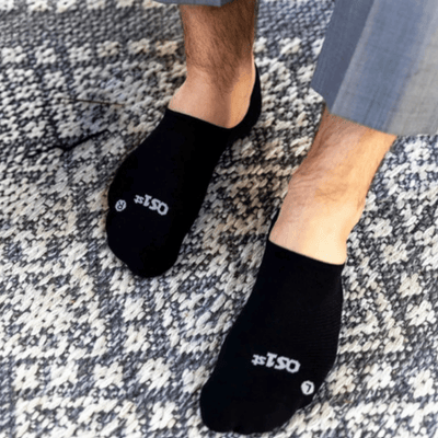 OS1st Nekkid Comfort Ultra-Soft Comfort No Show Socks – Black 4