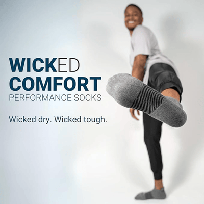 OS1st WC Wicked Comfort Crew Sock - Black Mid - Calf 5