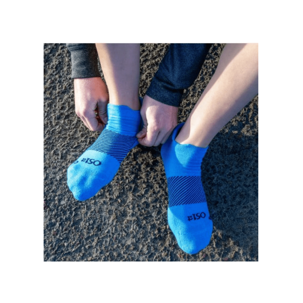 OS1st Wicked Comfort No Show Socks - Carolina Blue - Moisture Wicking 2