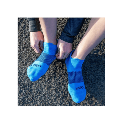 OS1st Wicked Comfort No Show Socks - Carolina Blue - Moisture Wicking 2