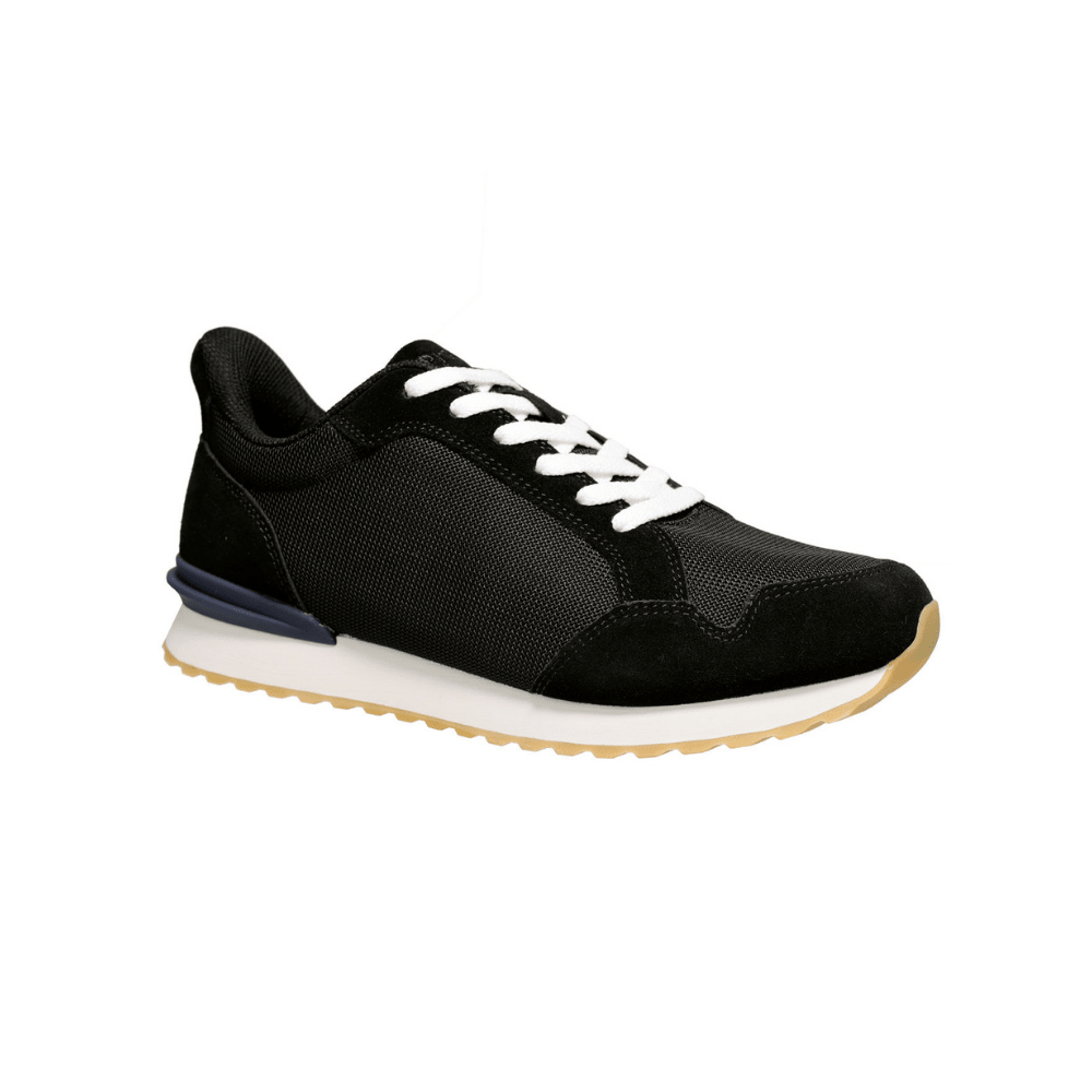 Propét Carmine Men's Hands-Free Step-In Walking Sneaker – Black 2