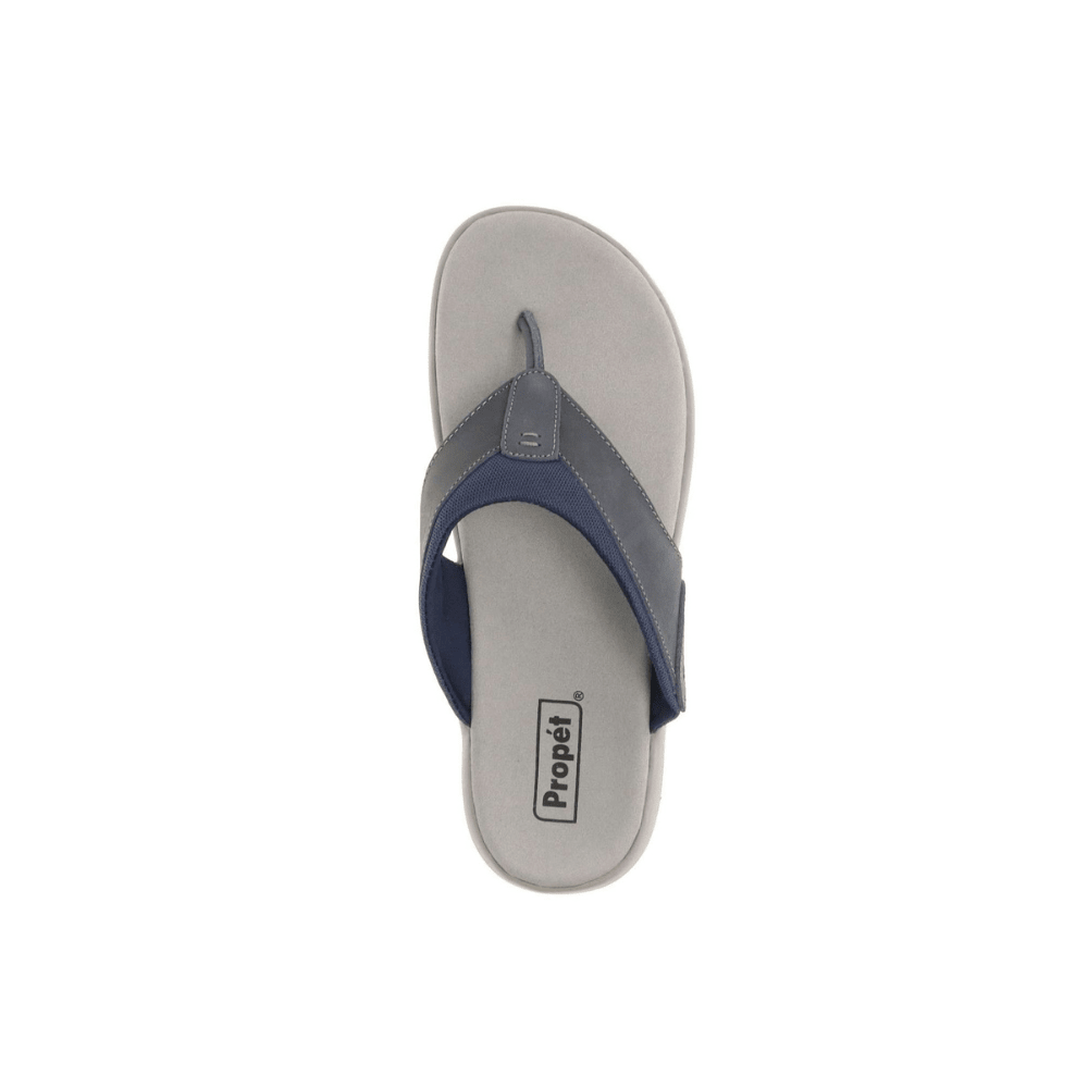 Propét Easton Men's Orthopedic Flip-Flop Sandals - Navy 4