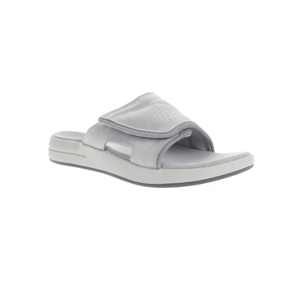 Propét Emerson Men's Adjustable Slide Sandals - Grey 2