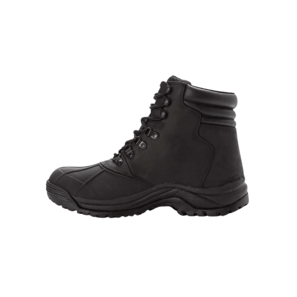 Propét Men’s Blizzard Mid Lace Insulated Winter Boot - Black & Brown/Black 3